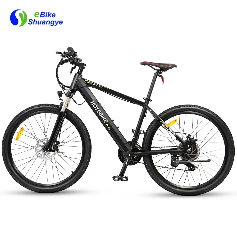 

26 inch 350W Motor Ebike MTB 36V 10AH Battery electric bike motor with gear 21 speed, Black