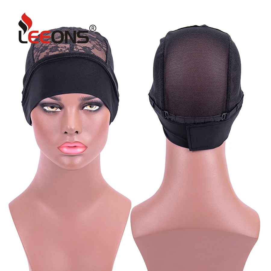 

Leeons Wig Grip Band With Mesh Dome Cap Adjustable Headband Wig Cap For Making Headband Wigs