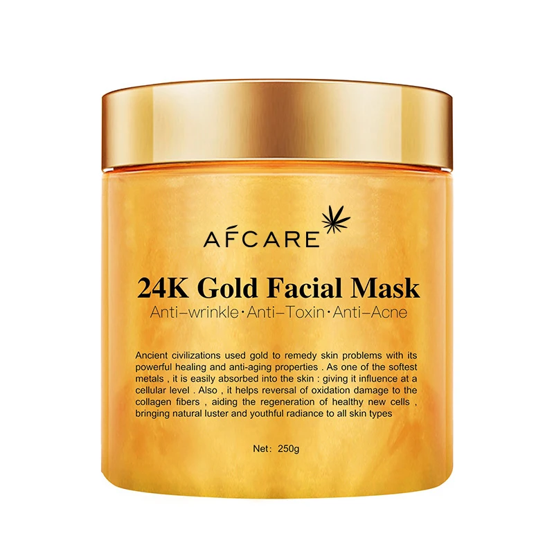 

Face Mask Private label 24K gold facial mask sheet Manufacture Hydrating 24K Gold mask