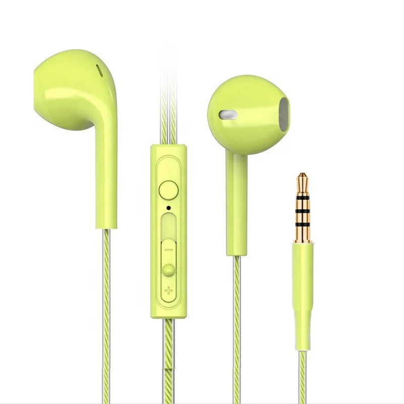 Hot Selling Earbuds Earphones Headphones with Microphone Wired in-Ear Headsets 3.5mm for iPhone/Android