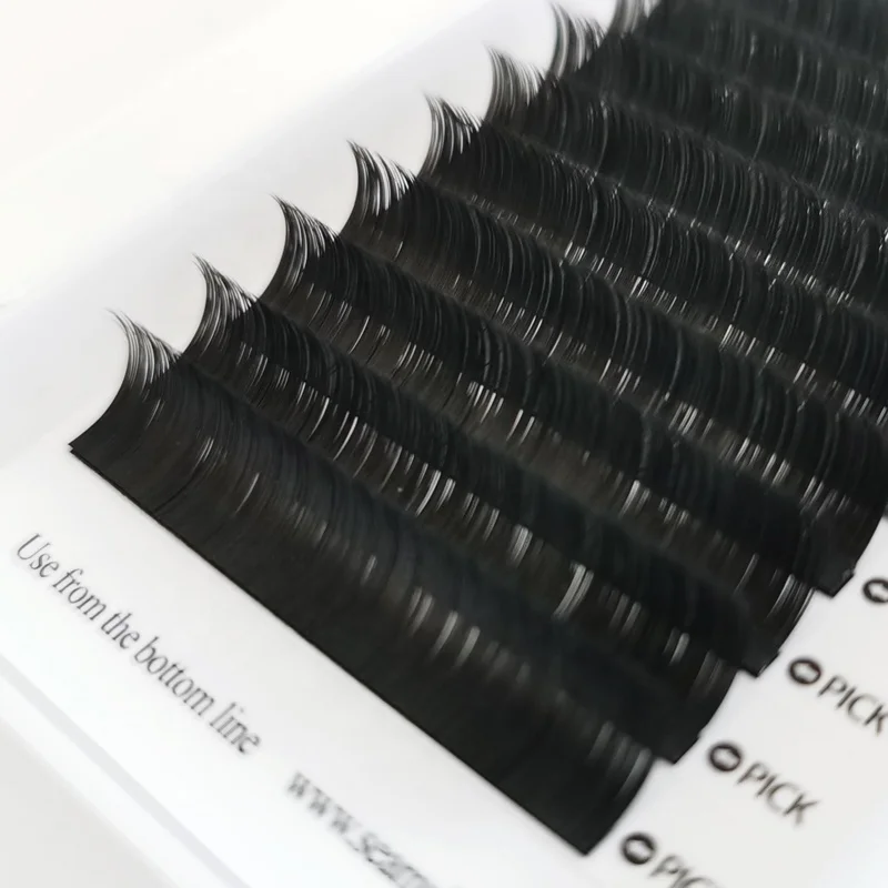 

OEM Russian Volume Eyelash Extension Faux Mink Silk Eyelashes, Black
