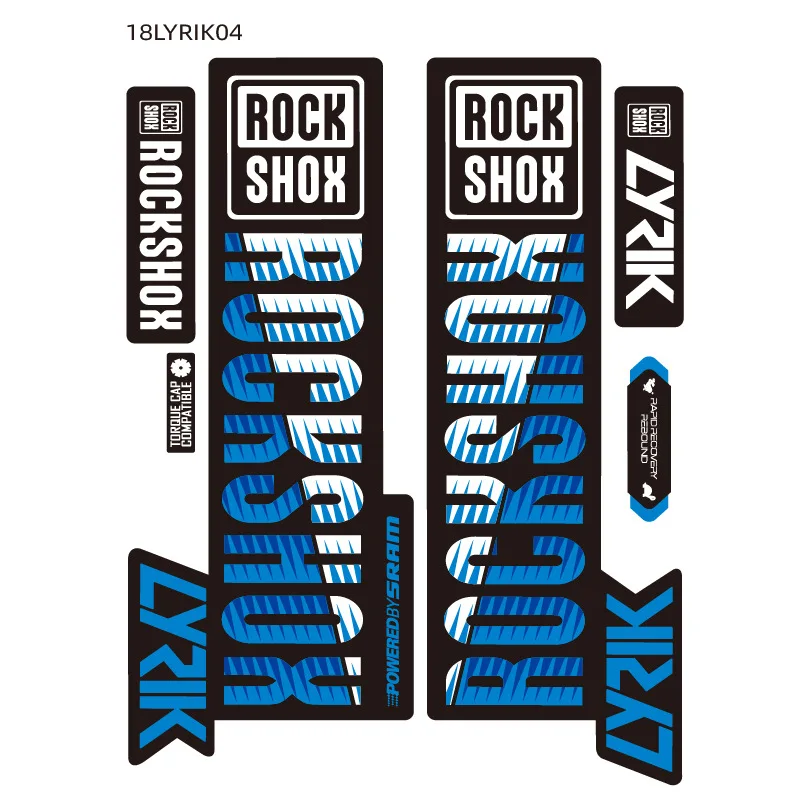 

Mountain Bike Front Fork Sticker A variety of colors to choose PVC material creative sticker