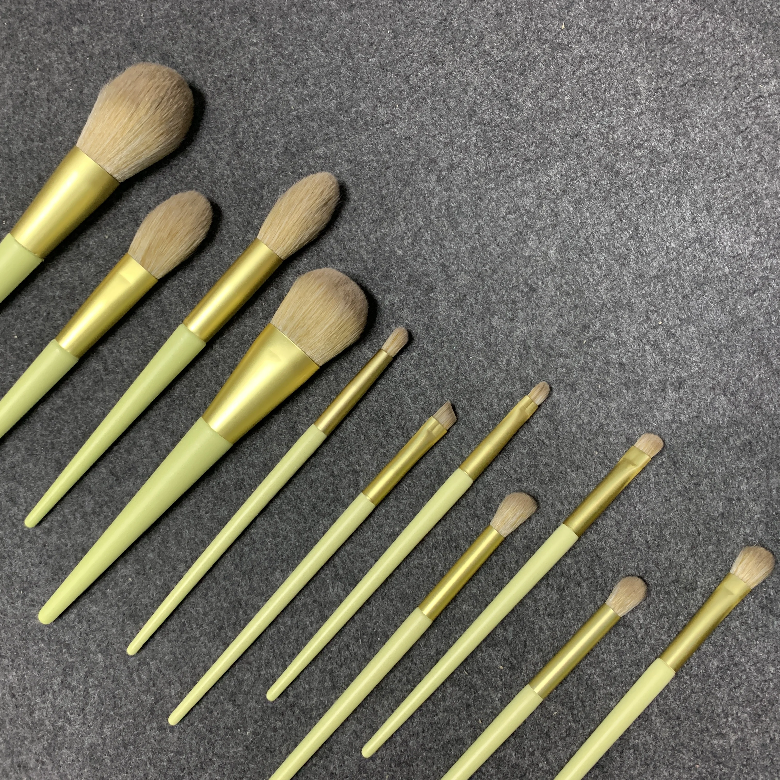 

High quality 11pcs optional Private logo professional vegan makeup brush set