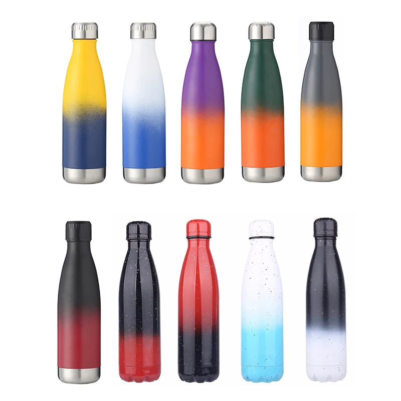 

Wholesale Customized Logo 500ML Double-Walled Stainless Steel Insulated Water Bottle Sports Vacuum Flask, Customized color acceptable