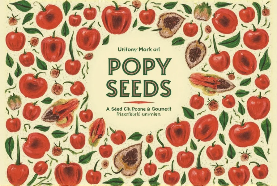 Poppy seeds used in kitchen settings