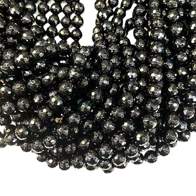 

Gemstone agate Round beads Black agate cut round beads round beads containing precious gemstones