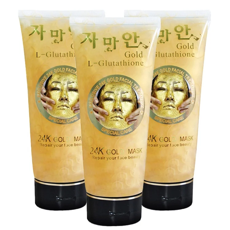 

24K Gold Pure Luxury Lift & Firm Hydrating Facial Mask/Gold Collagen Wash Off Facial Mask Cosmetics Skincare Private Label