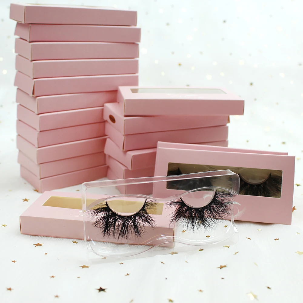 

Private Label Handmade Faux Mink Strip Eyelashes Vendor Handicraft Own Brand With Custom Box 5d Individual Silk False Lashes