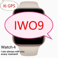 

IWO 9 GPS Wireless charging series 4 iwo8 10 w53 w54 I6 music sensor monitor heart rate for iphone android iwo9 smart watch