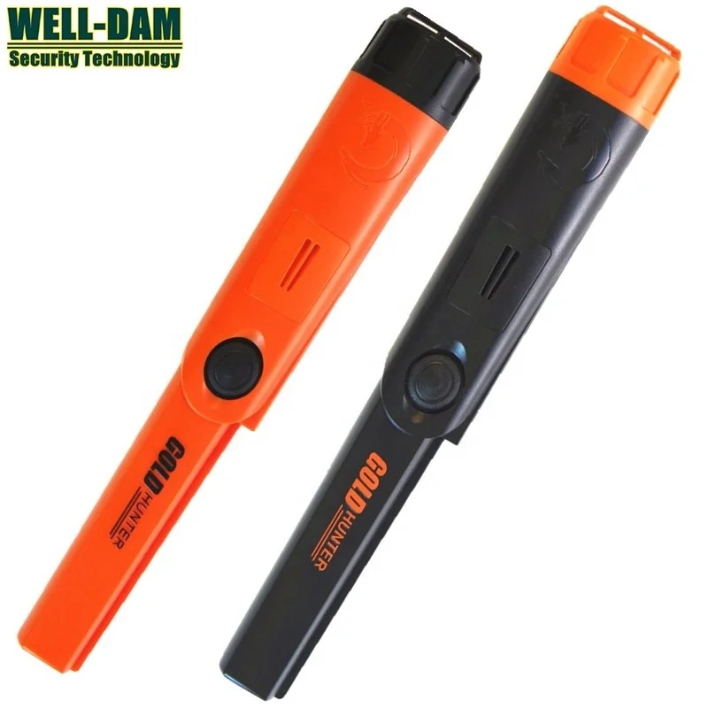 

Free shipping Gold Hunter TM pinpointer metal detector waterproof underground gold detector handheld metal detector, Orange,black