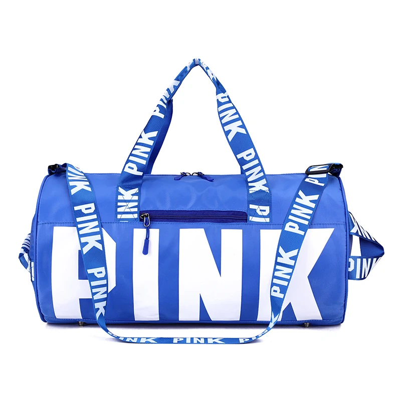 

2022 custom logo men women pink travel duffle sport tote foldable gym bag