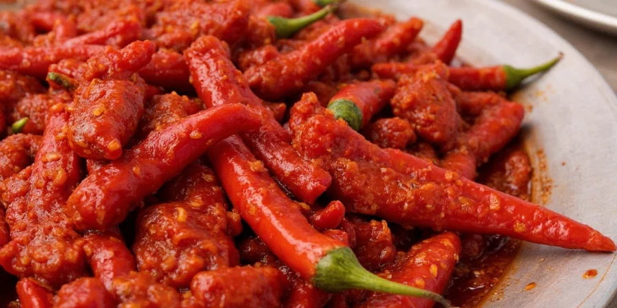 Dried chili morita peppers