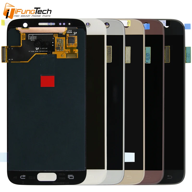 

OLED For Samsung S7 LCD Touch Screen For Samsung Galaxy S7 G930 LCD Display Digitizer Assembly, Black,white,gold,pink