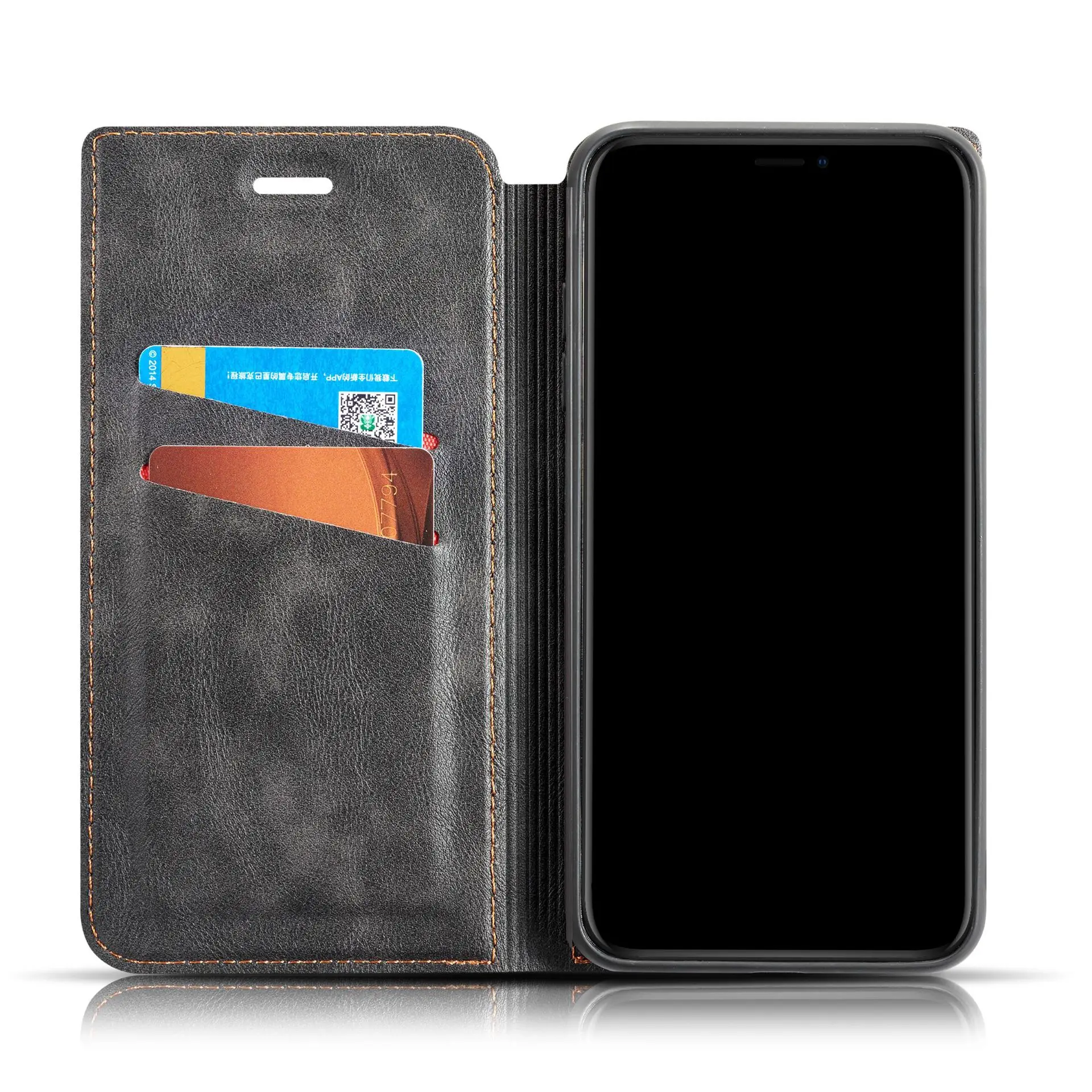 

High Quality Multi Card Holder Phone Cases for iPhone X 6 7 8 Wallet PU Leather Flip Case for iPhone 11 XS Max XR