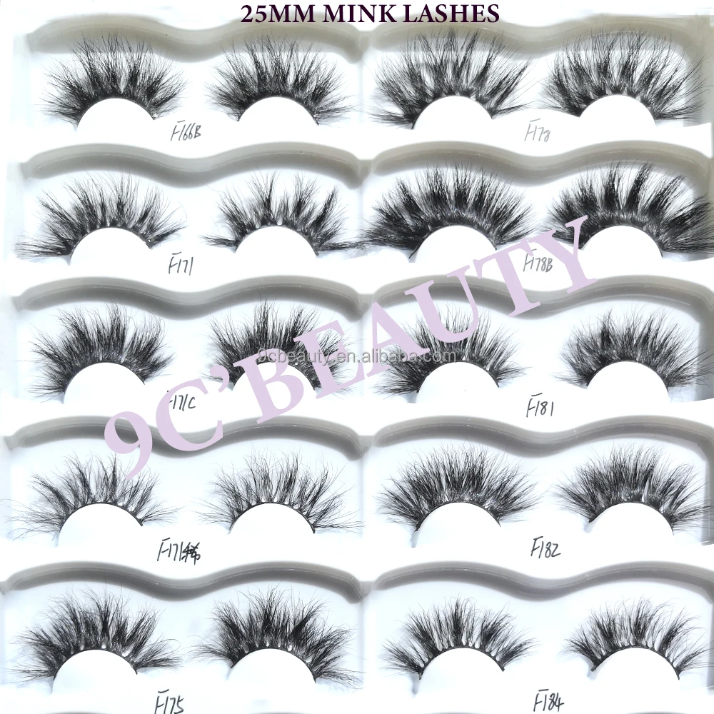 

Factory supply individual custom logo 25mm mink lashes with wholesale price, Natural black
