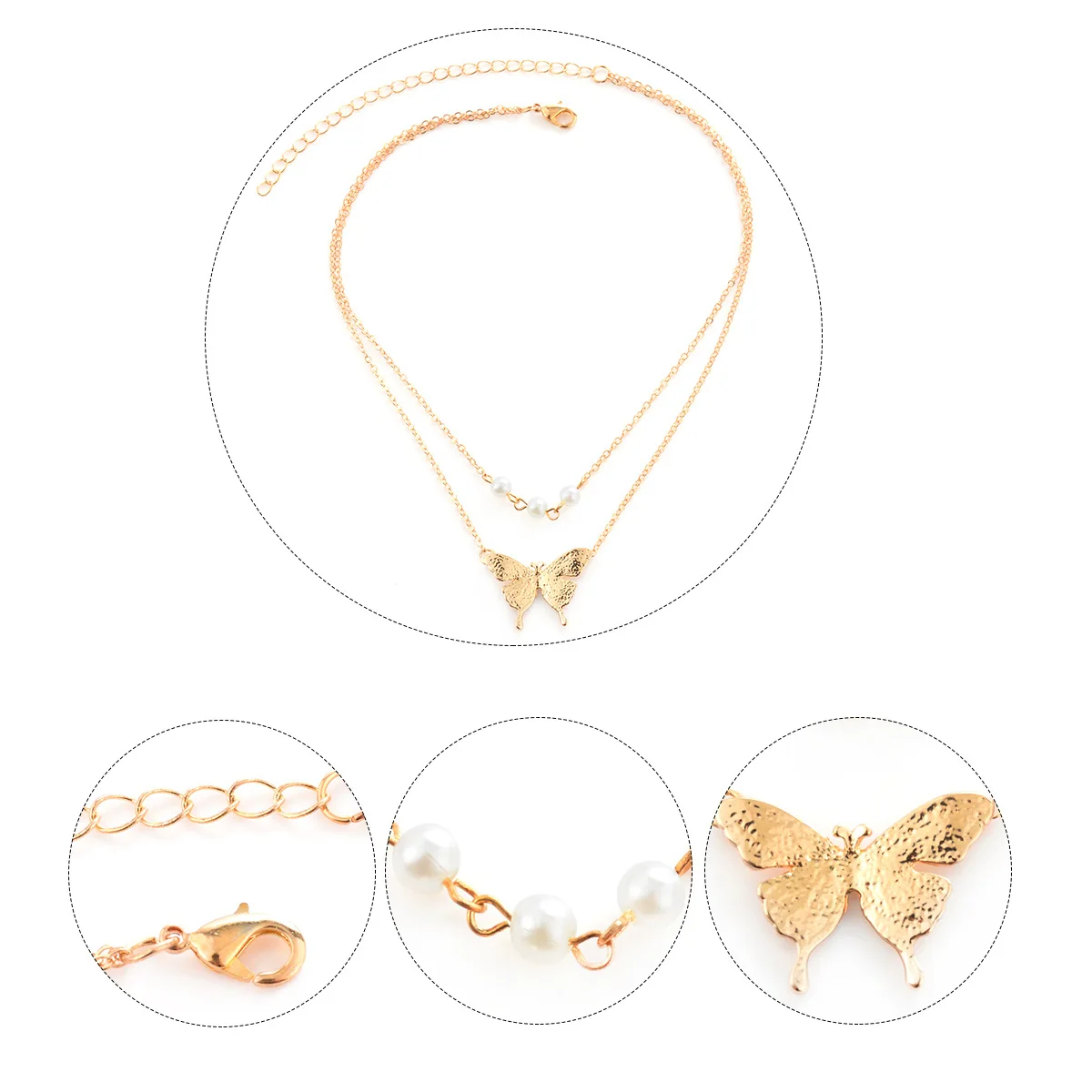 Download European Simple Design Gold Plated Butterfly Pendant ...