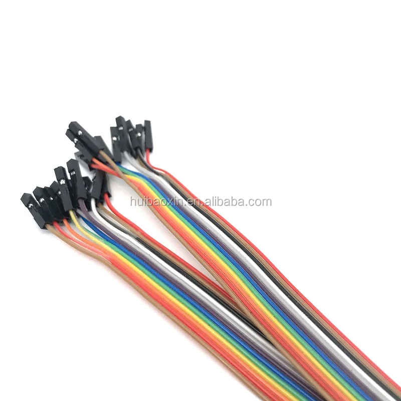 40pin Dupont Jumper Wire Pitch 2.54mm Dupont Flat Rainbow Cable Buy