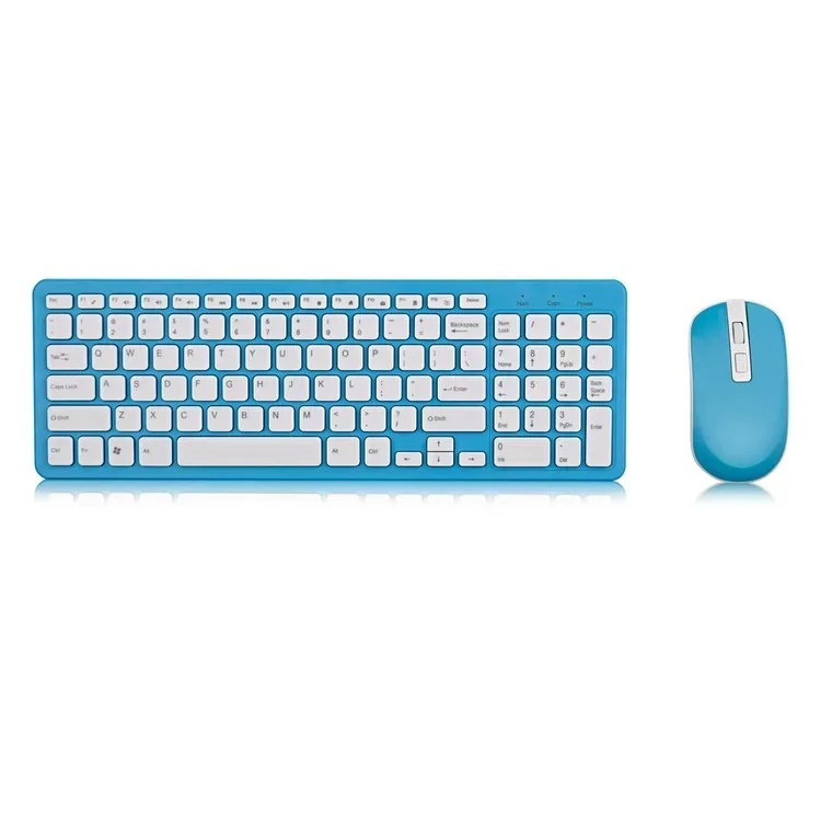 

2021 Office Gift Wireless keyboard and mouse combo For Desktop Multi Color, Black/pink/blue/white