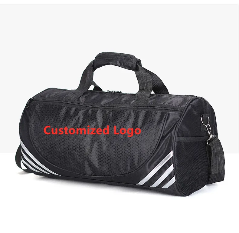 

Customized Logo Fashionable Waterproof Fitness Gym Duffel Bag Shoe Space Sports Bag, Yellow,white