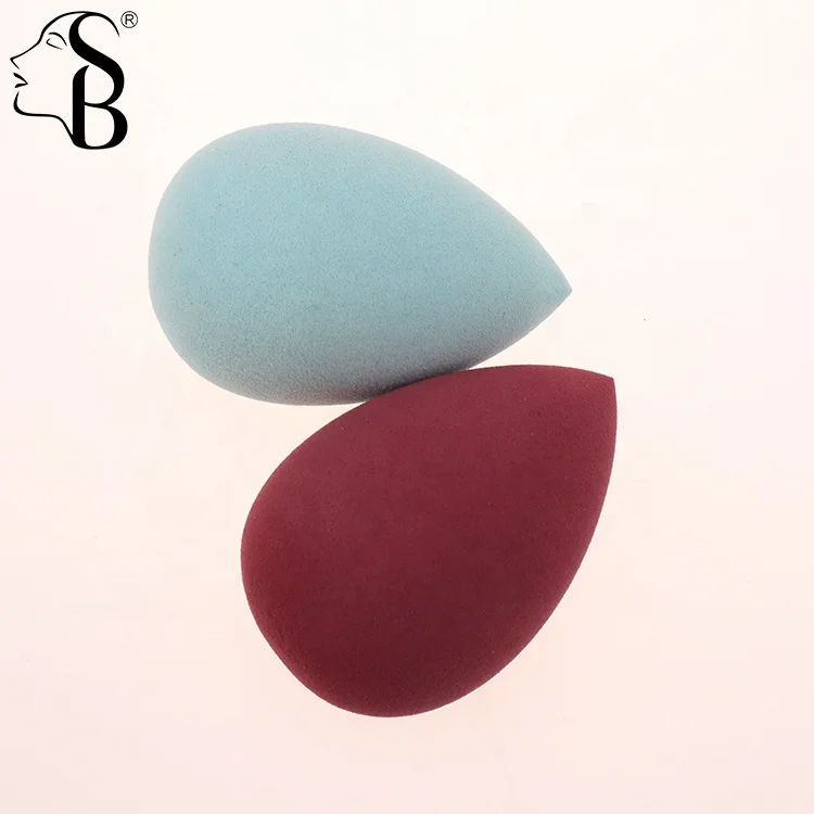 

latex free cosmetic foundation sponge wine red round beauty egg teardrop super soft sponge make up