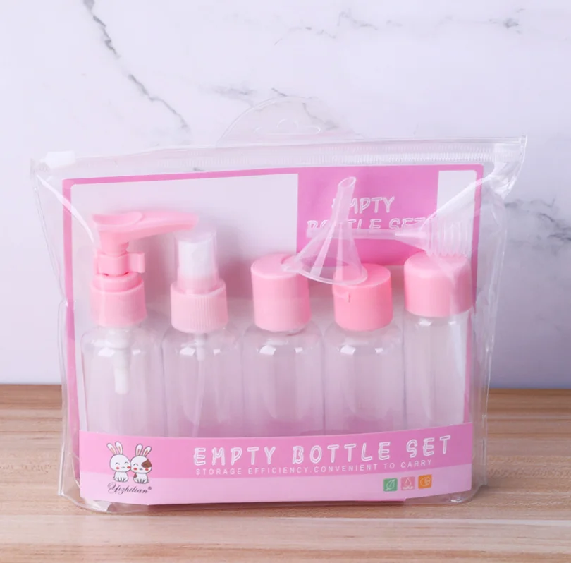 

2023 Wholesale Portable Travel Bottle Empty Bottle Set Cosmetic Plastic Bottle