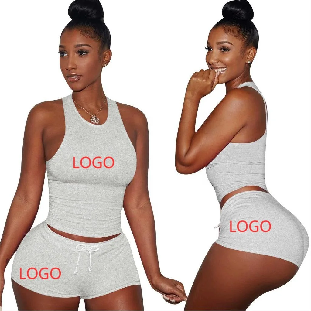 

2021 Summer Streetwear Style Breathable Sweat-absorbent Sweatpants Set Two-piece Set Sports Set For Ladies