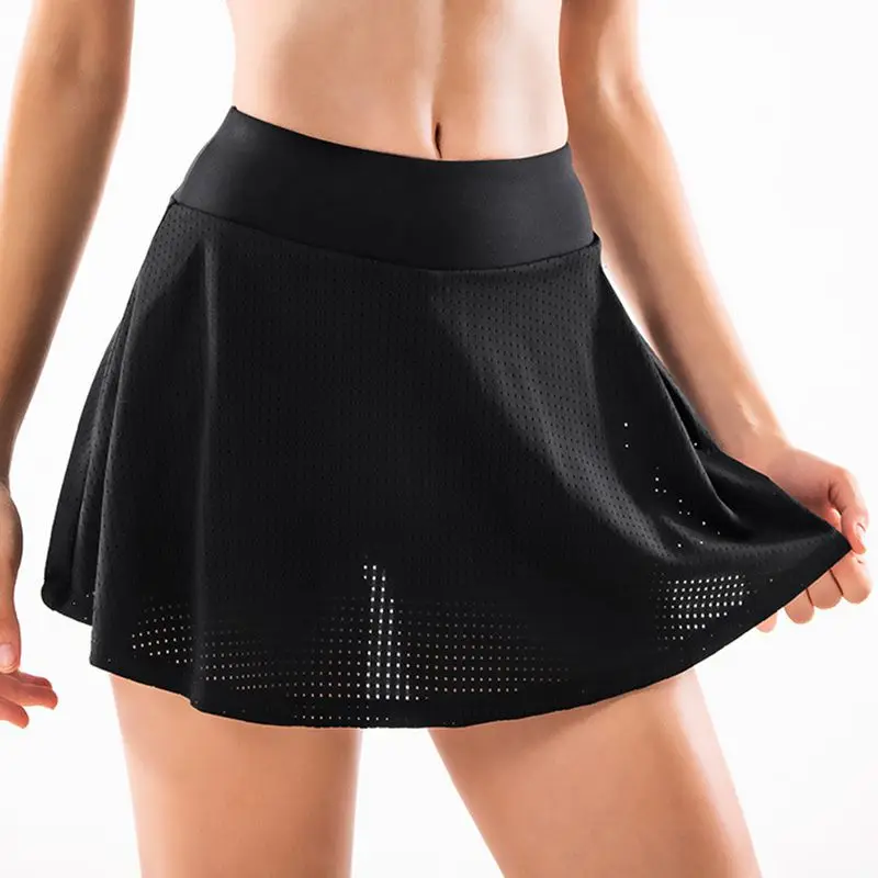 

Ladies Badminton Skirt Comfortable Stretch Yoga Shorts High Resistance Fitness Sexy Sports Tennis Skirt, Customized colors