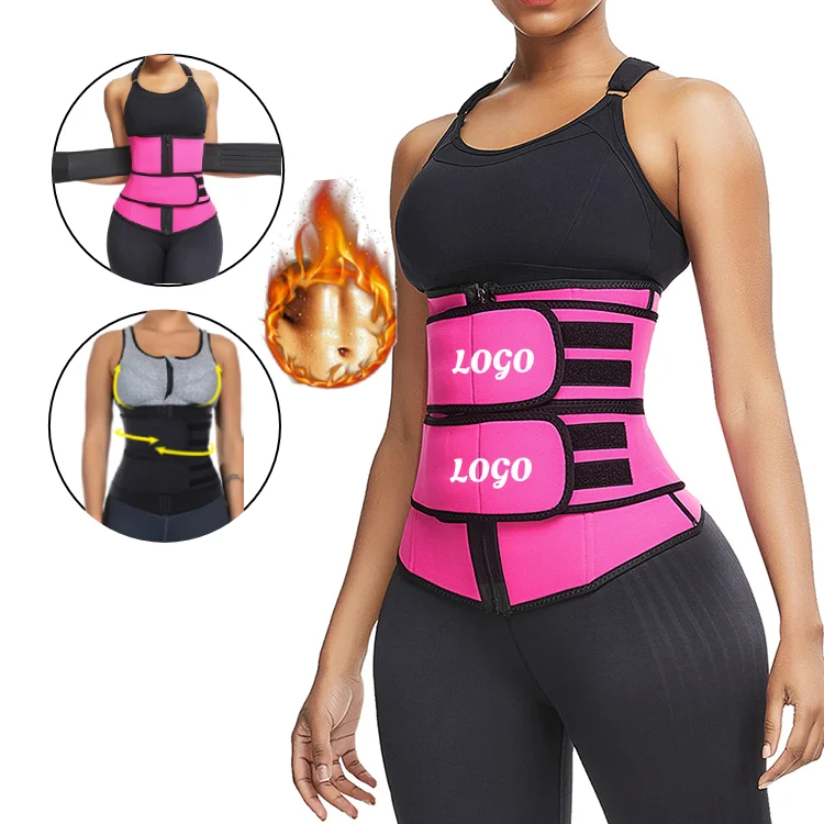 

High Quality Custom Logo Shapewear For Women Wholesale Neoprene Waist Trainer Private Label Faja Waist Trainer Shaper, Black