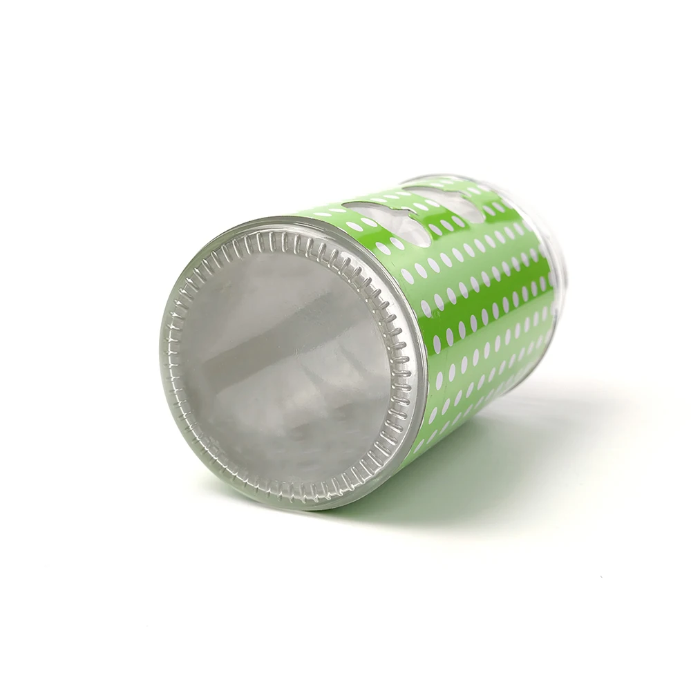 a set of 6 apple hole circular glass storage tanks with shelves