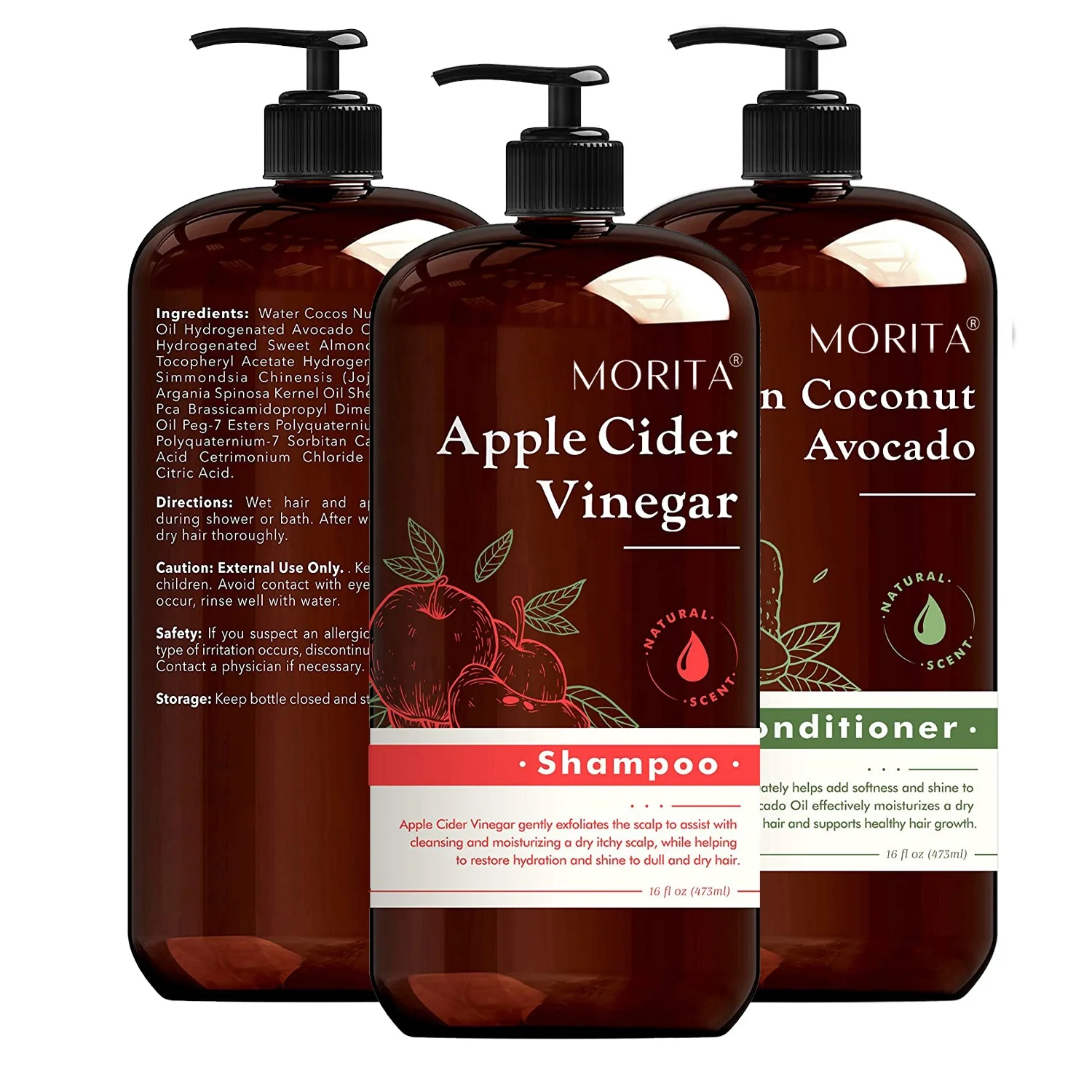 

LovelyCSM Biotin Apple Cider Vinegar Shampoo hair loss Coconut Conditioner Organic Paraben Sulphate Free Shampoo and conditioner