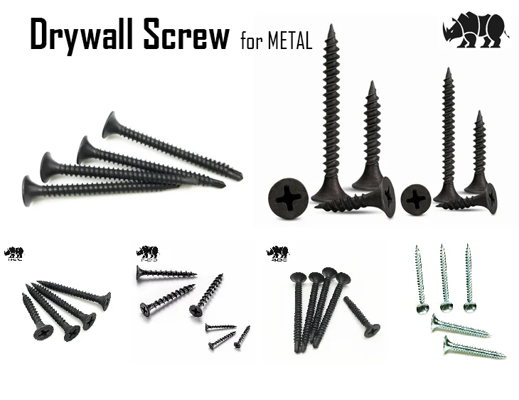 Heavy Weight Black And Grey Phosphate Long Life Drywall Screw Buy