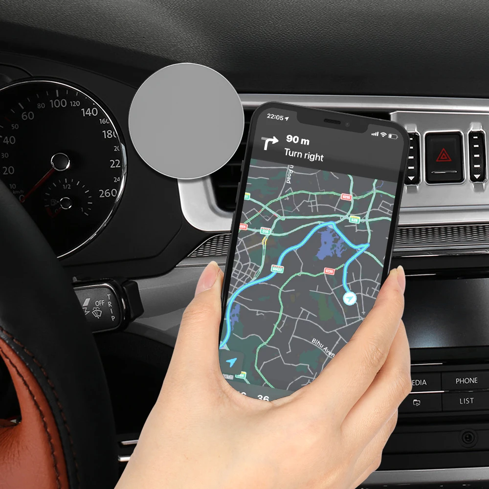 

Magnetic car phone holder competitive price on dashboard rotation small silicone aluminum mobile phone holder car