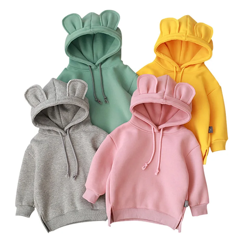 

Baby Boys Girls Autumn Sweatershirt Teen Girl Hoodies Long Sleeve Tops Children Korean Cotton All-match Clothes Outfit