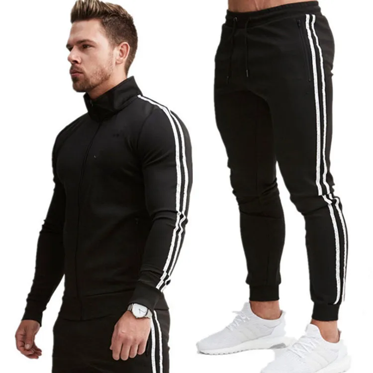 

custom logo made fashion polyester athletic black set for mens two piece customised velvet track suit velour men tracksuit, Black,red and custom color accepted