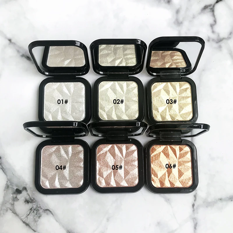 

Custom Logo Makeup Powder Pressed Loose Highlighter Private Label, 6 colors