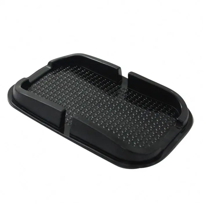 

Double side silicone sucker mobile holder cell mobile phone mat anti-slip suction cup TOLry car anti slip pad, Black