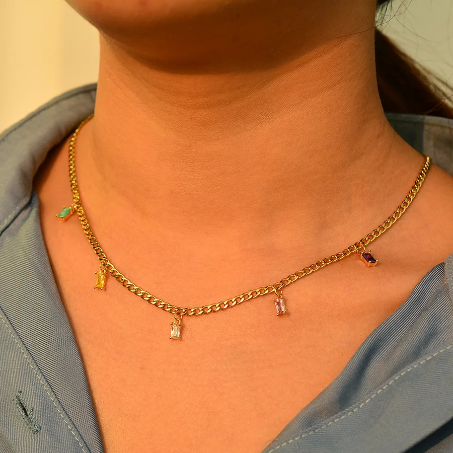 

Modalen Buddah Chocker Designer Crystal Diamond Necklace