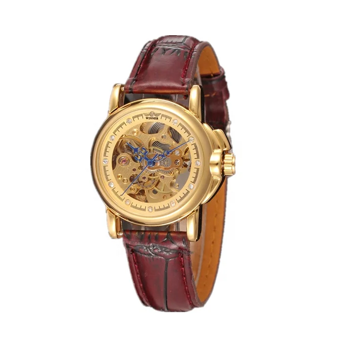 

Top Brand Oem Luxury Men Mechanical Watches Automatic Golden Wrist Watch Skeleton Watches