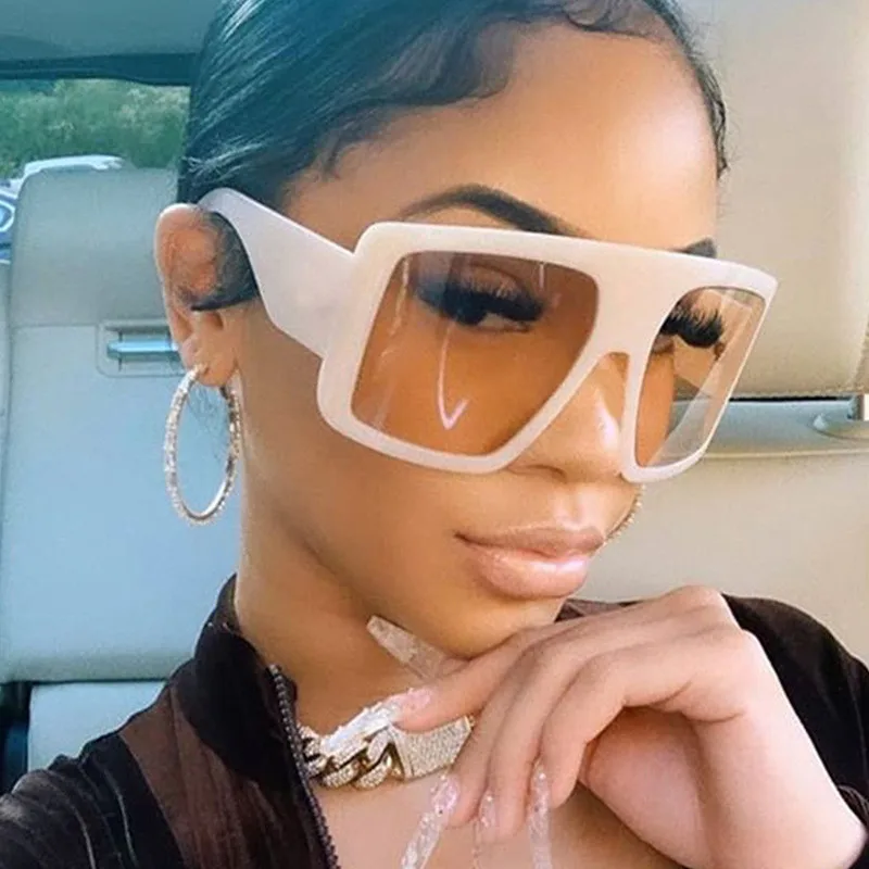 

2021 New Retro Street Photography Sunglasses European And American Trend Big Frame Sunglasses Fashion Sunglasses