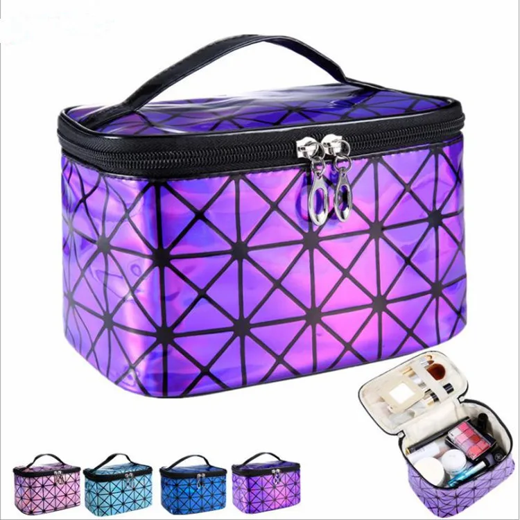 

Cosmetic Bag Women Leather Travel Make Up Necessaries Organizer Zipper Makeup Case Pouch Toiletry Kit Bags