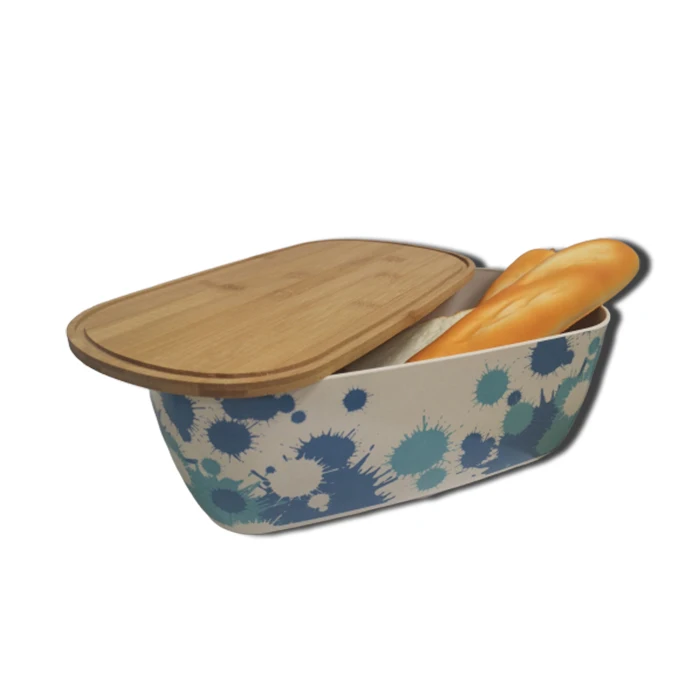 

Bamboo Fiber Bread Bin Box Walmart with Wood Wholesale Food Grade Safe Kitchen Large Modern High Quality Storage Boxes & Bins, Customized color