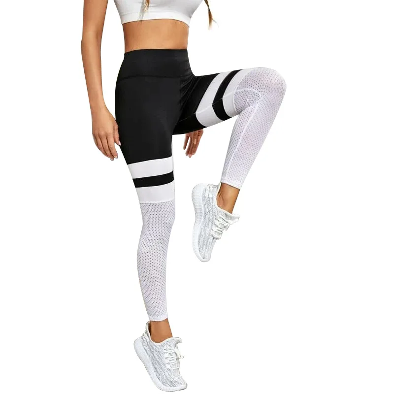 

Leggings Hollow Yoga Women's High Waist Buttocks Sports Fitness Pants Wear Sexy Buttocks Leggings, Black