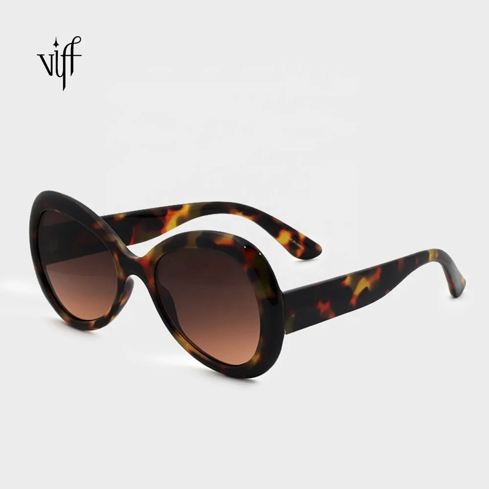 

VIFF 2020 Newest Luxury Sunglasses HP19310 Big Round Shades Oval Sunglasses for Women