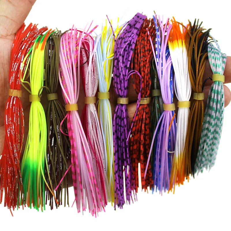 

Silicone jig skirts fishing lure accessories rubber banded skirts