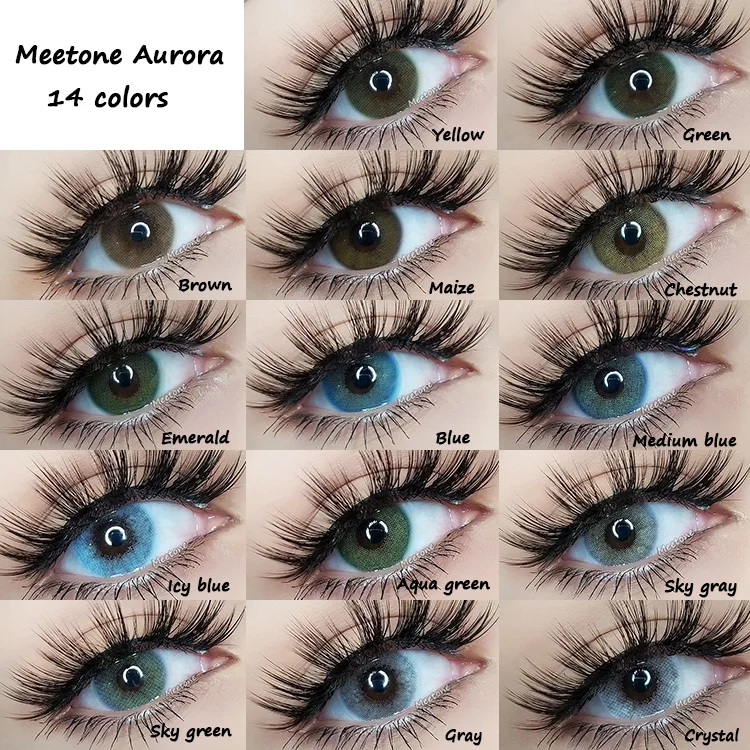 

Retail Free shipping Very hot sale Meetone aurora contact lenses korea wholesale