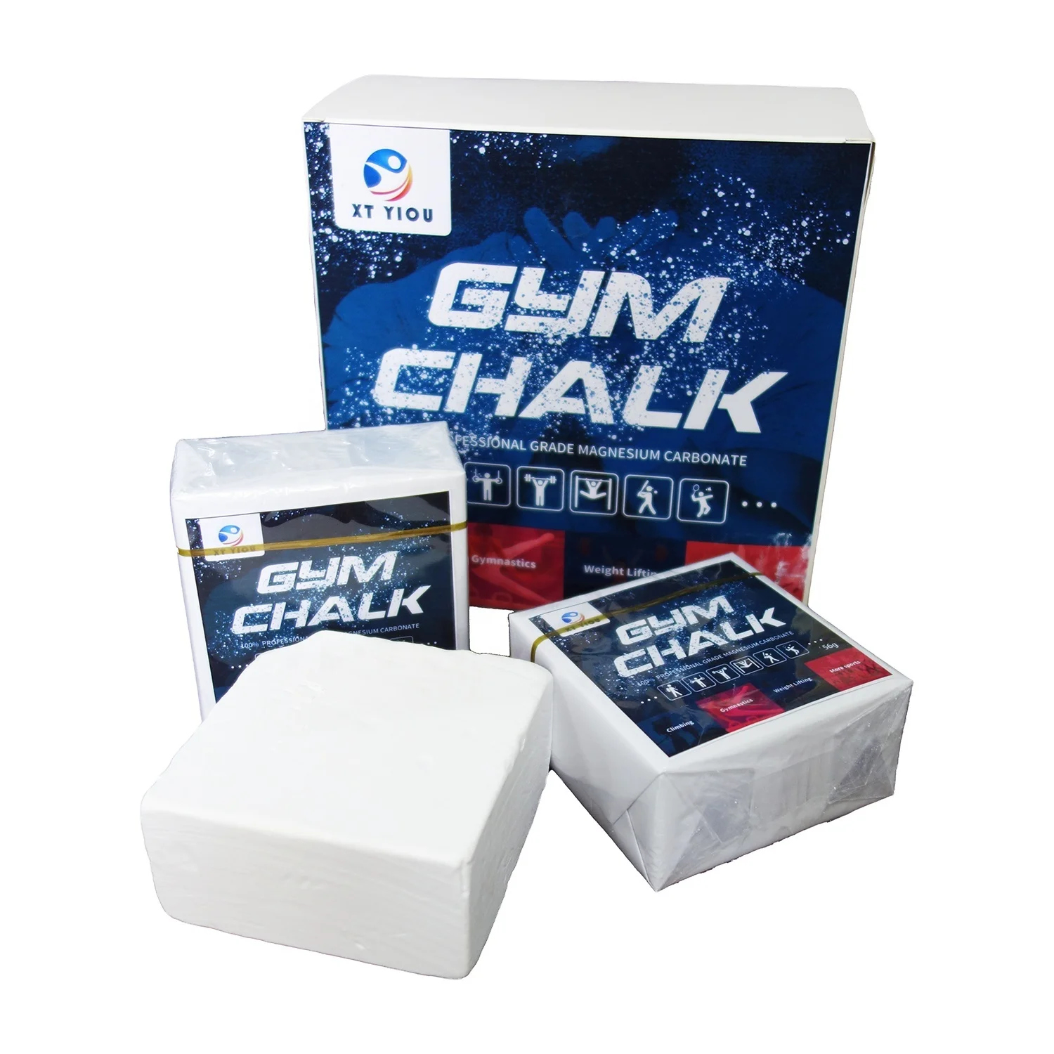 

No Mess Gym Chalk Block For Fitness Accessories, White