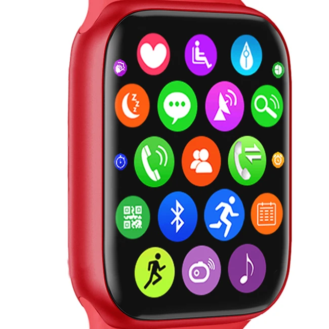 

High quality 1.75 inch full touch screen W66 music smart watch, Pink/white/black/blue
