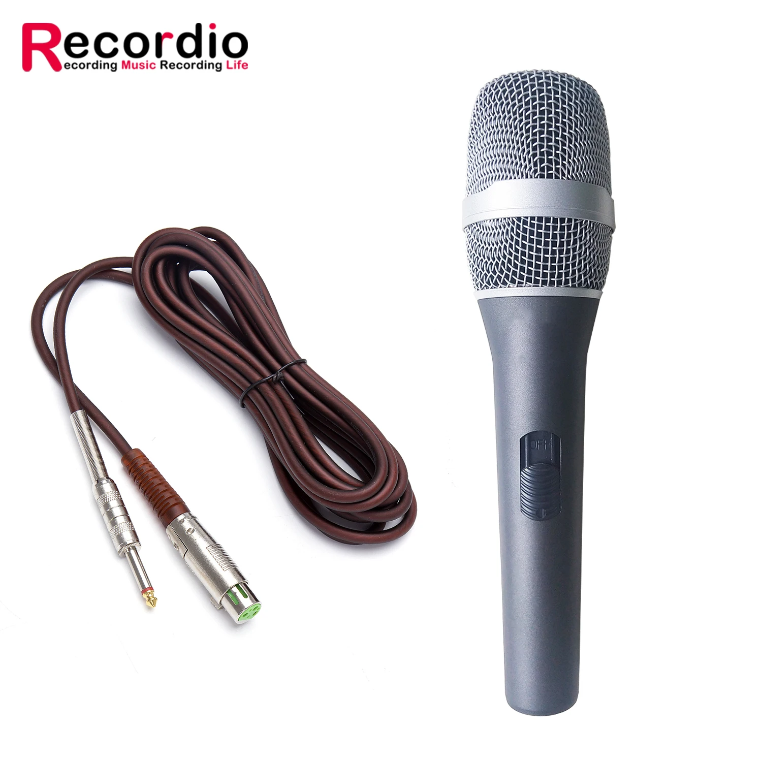

GAM-SC09 Portable Professional Wired Microphone Ktv Stage Performance Outdoor Playing And Singing Sound Card Live Dynamic Mic, Black