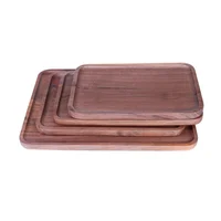 

2019 Best-selling Wood Bamboo Tableware Walnut Wood Plate Wood Bamboo Tableware Customized Processing