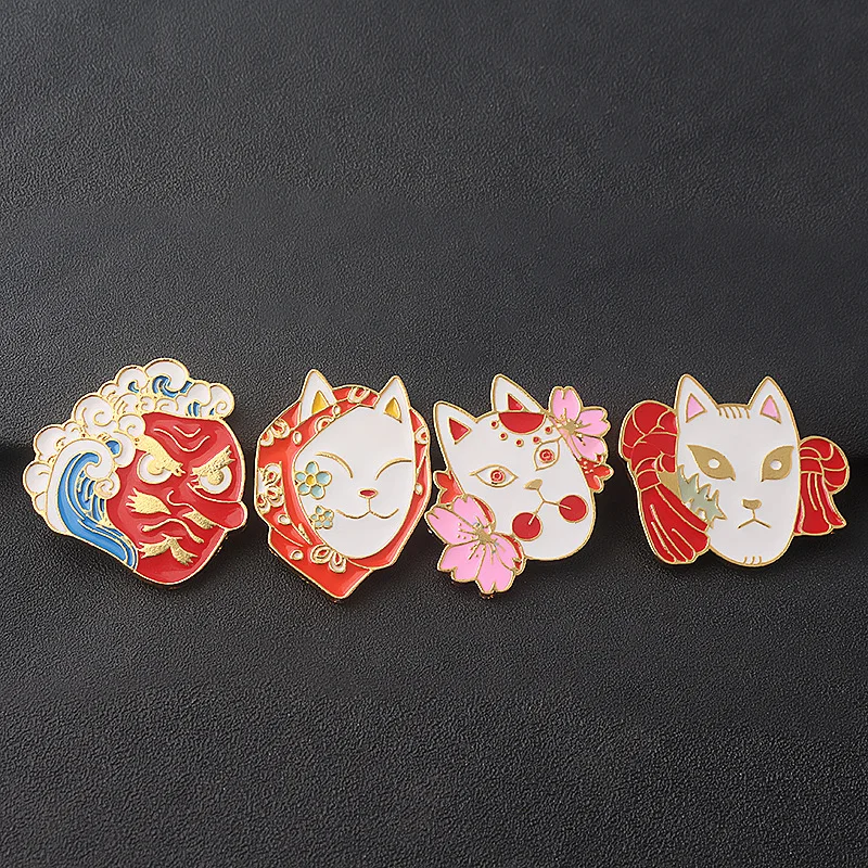 

Anime Peripheral Demon Slayer Exquisite Kitchen Door Tanjirou Nidouzi Rabbit Brooch